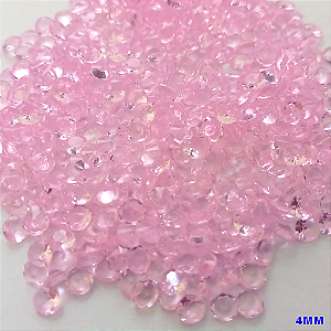 ACESSORIO NO BRUTO PRONTO PARA O BANHO(CX153) - (ZIRCONIA) "4.0MM" REDONDA (PRIMEIRA LINHA)COMPOSIÇÃO 100% ZIRCONIA - BRU24235