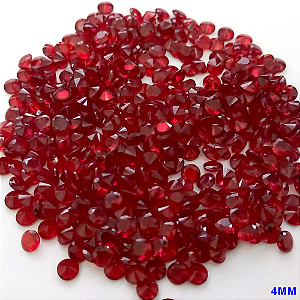 ACESSORIO NO BRUTO PRONTO PARA O BANHO(CX135) - (ZIRCONIA) "4.0MM" REDONDA (PRIMEIRA LINHA)COMPOSIÇÃO 100% ZIRCONIA - BRU24239