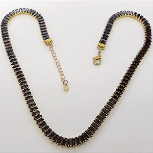 SHOCKER NO BRUTO PRONTO PARA O BANHO - TAMANHO 40CM+EXTENSOR - LARGURA 2,5X5MM 60% LATÃO+ZIRCONIA - BRU24332