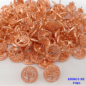 BRINCO NO BRUTO PRONTO PARA O BANHO(CRIS)(pote) - COM BASE DE PINO COM )TAMANHO DO BRINCO 12MM - PESO TOTAL 1.8GR (peso do par) - BRU24387