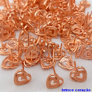 BRINCO NO BRUTO PRONTO PARA O BANHO - (CRIS) BRINCO DE PINO 12MM - PESO TOTAL 1.2GR - BRU24448