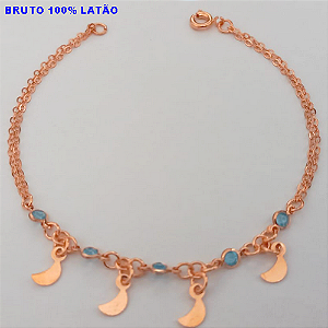 PULSEIRA NO BRUTO PRONTO PARA O BANHO(CX156)(COM CORRENTE DUPLA SIMPLES E DELICADA ) PESO 1.9GR(TAMANHO 18CM) BRU24486