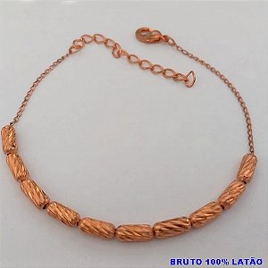 PULSEIRA NO BRUTO PRONTO PARA O BANHO(CX156) PULSEIRA SIMPLES E DELICADA ) PESO 3.8GR (TAMANHO 18CM) BRU24495