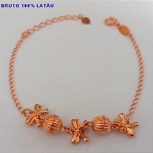 PULSEIRA NO BRUTO PRONTO PARA O BANHO(CX156) PULSEIRA SIMPLES E DELICADA COM PINDURICALHO) PESO 3.8GR (TAMANHO 18CM) BRU24499