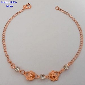 PULSEIRA NO BRUTO PRONTO PARA O BANHO(CX156) PULSEIRA SIMPLES E DELICADA COM PINDURICALHO) PESO 2.5GR (TAMANHO 18CM) BRU24552