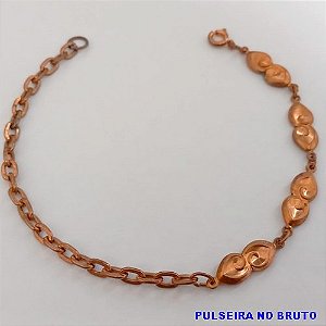 PULSEIRA NO BRUTO PRONTO PARA O BANHO(CX156) PULSEIRA COM CORRENTE SIMPLES E DELICADA) PESO 2.8GR (TAMANHO 20CM) BRU24569