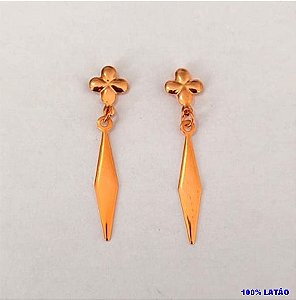 BRINCO NO BRUTO PRONTO PARA O BANHO(CX158) BRINCO SIMPLES TIPO GOTA ( PESO 1.2GR (BRU24616