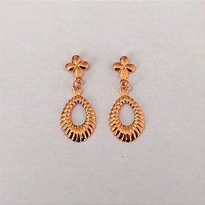 BRINCO NO BRUTO PRONTO PARA O BANHO(CX158) BRINCO SIMPLES TRABALHADO 1,5CM( PESO 1.5GR (BRU24618