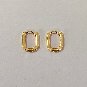 BRINCO FOLHEADO A OURO - BANHADO COM 5 MILÉSIMOS + VERNIZ DIAMOND - BRINCO DE ARGOLA - TAMANHO: 11MM - OURO1260