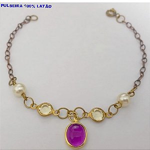PULSEIRA NO BRUTO PRONTO PARA O BANHO(CX162)- PULSEIRA SIMPLES E DELICADA / - PESO TOTAL 2.2GR - BRU24793