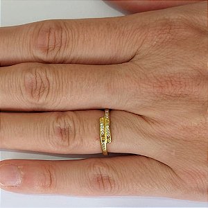 ANEL NO BRUTO PRONTO PARA O BANHO - ANEL CRAVEJADOS COM MICRO ZIRCÔNIAS - PESO MÉDIO 1,6R - COMPOSIÇÃO: LATÃO / ZIRCÔNIA - ANEL000521