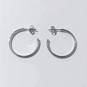 BRINCO EM AÇO INOXIDÁVEL - (CX.145) BRINCO ARGOLA 2X25MM (ARGI0182) - COMPOSIÇÃO: AÇO INOXIDÁVEL - AÇO2249