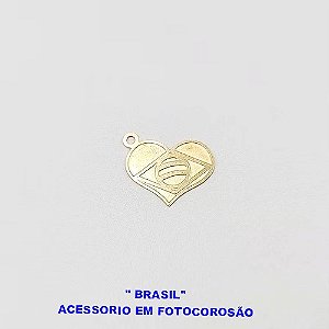 DUPLICADO - ACESSORIO NO BRUTO PRONTO PARA O BANHO(E282) "BRASIL" -Fotocorrosão Peso unitário: 0,6 gramas Tamanho: 22 mm Material: Latão ) - BRU24918