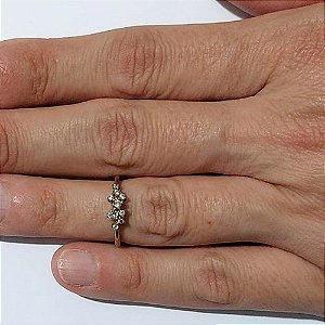 ANEL (FALANGE) NO BRUTO PRONTO PARA O BANHO - CRAVEJADO EM MICROS ZIRCÔNIAS - PESO MÉDIO: 1,7GR - ANEL000527