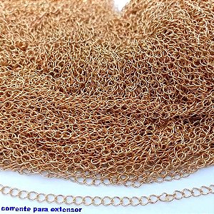 CORRENTE NO BRUTO PRONTO PARA O BANHO(100% LATÃO)largura 2,8mm - CORRENTE VENDIDA POR PACOTE COM 100MTS - BRU24924