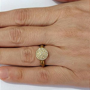 ANEL NO BRUTO PRONTO PARA O BANHO(AX000657W) - ANEL COM MICROS ZIRCÔNIAS - PESO MÉDIO: 3,2GR - ANEL000539