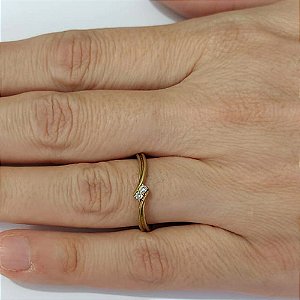 ANEL NO BRUTO PRONTO PARA O BANHO (AX002694W)- ANEL COM MICROS ZIRCÔNIAS - PESO MÉDIO: 1,6GR - ANEL000542