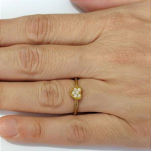 ANEL NO BRUTO PRONTO PARA O BANHO (AX000159W)- ANEL CORAÇÃO COM MICROS ZIRCÔNIAS - PESO MÉDIO: 1,4GR - ANEL000543