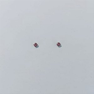 BRINCO EM AÇO INOXIDÁVEL - BRINCO AÇO INOX STRASS AMETISTA 2,5MM (BRI0153/1) - COMPOSIÇÃO: AÇO INOXIDÁVEL - AÇO3018