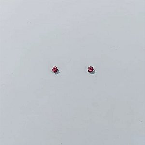 BRINCO EM AÇO INOXIDÁVEL - BRINCO AÇO INOX STRASS ROSA 2,5MM (BRI0153/2) - COMPOSIÇÃO: AÇO INOXIDÁVEL - AÇO3021