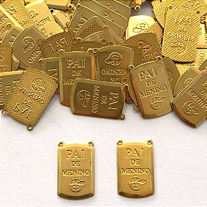 ACESSÓRIO NO BRUTO PRONTO PARA O BANHO - (5476) ESCAPULÁRIO PAI DE MENINO 13X20MM - PESO TOTAL 1,5GR - COMPOSIÇÃO: 100% LATÃO - BRU0003802