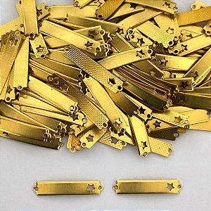 ACESSÓRIO NO BRUTO PRONTO PARA O BANHO - (1934) PLACA PARA GRAVAÇÃO 25MM - PESO TOTAL 0,6GR - COMPOSIÇÃO: 100% LATÃO - BRU0003803