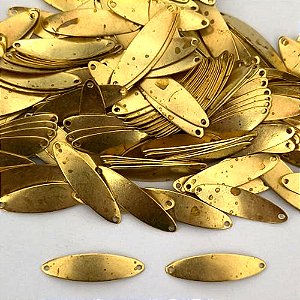 ACESSÓRIO NO BRUTO PRONTO PARA O BANHO - (V795) PLACA PARA GRAVAÇÃO 22MM - PESO TOTAL 0,3GR - COMPOSIÇÃO: 100% LATÃO - BRU0003805