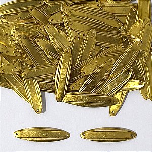 ACESSÓRIO NO BRUTO PRONTO PARA O BANHO - (V2842) PLACA PARA GRAVAÇÃO 27MM - PESO TOTAL 0,4GR - COMPOSIÇÃO: 100% LATÃO - BRU0003806