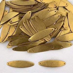 ACESSÓRIO NO BRUTO PRONTO PARA O BANHO - (V795) PLACA PARA GRAVAÇÃO 27MM - PESO TOTAL 0,4GR - COMPOSIÇÃO: 100% LATÃO - BRU0003808