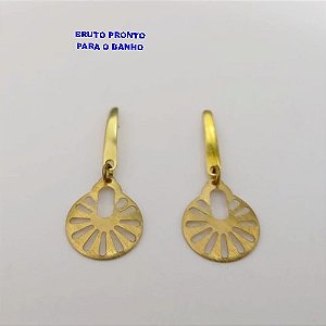 BRINCO NO BRUTO PRONTO PARA O BANHO (CX169)BRINCO COM BASE DE PINO SIMPLES E DELICADO )PESO DE 1.5GR - BRU25028