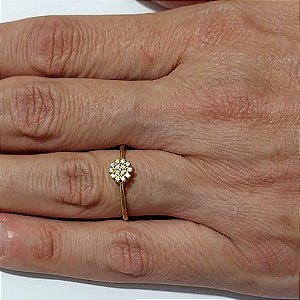 ANEL NO BRUTO PRONTO PARA O BANHO - ANEL CRAVEJADO EM MICROS ZIRCÔNIAS - PESO MÉDIO: 0,8GR - COMPOSIÇÃO: LATÃO / ZIRCÔNIA - ANEL000558