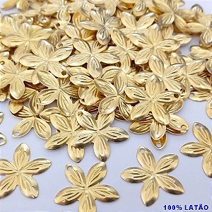 ACESSÓRIO NO BRUTO PRONTO PARA O BANHO(POTE) FLOR COM UM FURO 20MM(2CM) - PESO 0,07GR - BRU25057