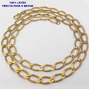 CORRENTE NO BRUTO PRONTO PARA O BANHO(CX170) CORRENTE MASCULINA COM FECHO GAVETA COM TRAVA(M-01188) LARGURA 7.8MM - PESO 29.2GR - BRU25060