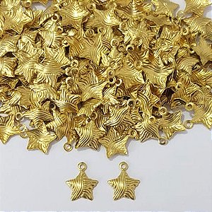 ACESSÓRIO NO BRUTO PRONTO PARA O BANHO - (V4135) ACESSÓRIO ESTRELA 10MM - PESO TOTAL 0,2GR - COMPOSIÇÃO: 100% LATÃO - BRU0003831