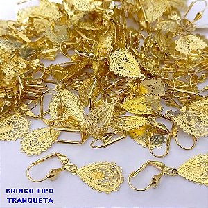 BRINCO NO BRUTO PRONTO PARA O BANHO(CX171)-BRINCO DE ARGOLINHA DE PRESSÃO(TRANQUETA)PINGENTE DE GOTA FOTOCORROSÃO(PESO 1.2GR ) BRU25147