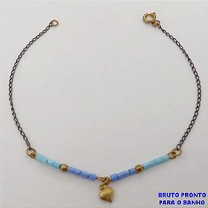 PULSEIRA NO BRUTO PRONTO PARA O BANHO(173)-PULSEIRA SIMPLES E DELICADA 18CM - / PESO 1.2GR - BRU25269