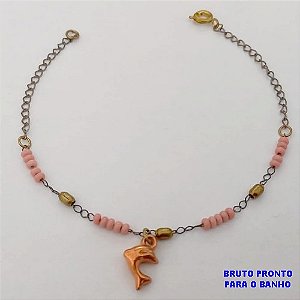PULSEIRA NO BRUTO PRONTO PARA O BANHO(173)-PULSEIRA SIMPLES E DELICADA 18CM - / PESO 1.2GR - BRU25271