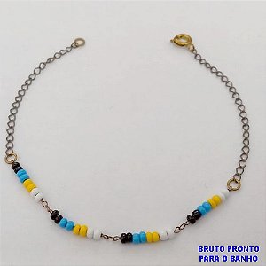 PULSEIRA NO BRUTO PRONTO PARA O BANHO(173)-PULSEIRA SIMPLES E DELICADA 18CM - / PESO 1.2GR - BRU25272