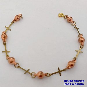 PULSEIRA NO BRUTO PRONTO PARA O BANHO(CX174) PULSEIRA SIMPLES E DELICADA / PESO TOTAL 2.4GR / TAMANHO 18CM / BRU25305