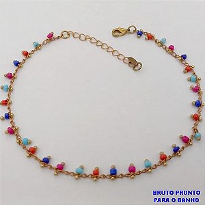 PULSEIRA NO BRUTO PRONTO PARA O BANHO(CX174) PULSEIRA SIMPLES E DELICADA / PESO TOTAL 2.9GR / TAMANHO 18CM+EXTENSOR / BRU25306