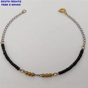 PULSEIRA NO BRUTO PRONTO PARA O BANHO(CX174) PULSEIRA SIMPLES E DELICADA / PESO TOTAL 1.5GR / TAMANHO 18CM / BRU25311