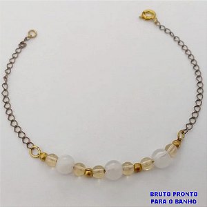 PULSEIRA NO BRUTO PRONTO PARA O BANHO(CX86) PULSEIRA SIMPLES E DELICADA / PESO TOTAL 1.7GR / TAMANHO 18CM / BRU25321