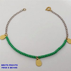 PULSEIRA NO BRUTO PRONTO PARA O BANHO(CX175) PULSEIRA SIMPLES E DELICADA / PESO TOTAL 1.7GR / TAMANHO 18CM / BRU25323