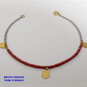 PULSEIRA NO BRUTO PRONTO PARA O BANHO(CX175) PULSEIRA SIMPLES E DELICADA / PESO TOTAL 1.7GR / TAMANHO 18CM / BRU25324