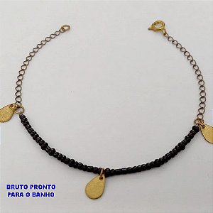 PULSEIRA NO BRUTO PRONTO PARA O BANHO(CX175) PULSEIRA SIMPLES E DELICADA / PESO TOTAL 1.7GR / TAMANHO 18CM / BRU25325