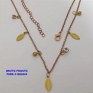 SHOCKER NO BRUTO PRONTO PARA O BANHO(CX175) SHOCKER SIMPLES E DELICADA COM PEDRINHAS DE CRISTAL / PESO TOTAL 3.9GR / TAMANHO 40CM+ EXTENSOR / BRU25328