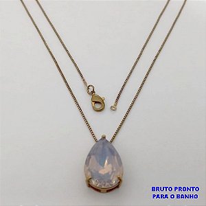 GARGANTILHA NO BRUTO PRONTO PARA O BANHO(CX175) GARGANTILHA COM CORRENTE VENEZIANA DE 45CM E PINGENTE COM BASE EM ALTA FUSÃO DE 20X13MM / PESO TOTAL 3.6GR / BRU25330