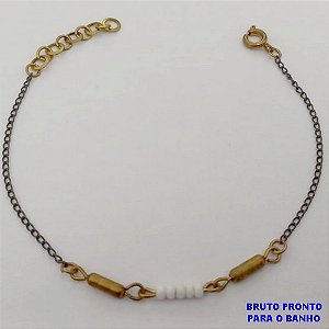 PULSEIRA NO BRUTO PRONTO PARA O BANHO(CX175) PULSEIRA NO BRUTO SIMPLES E DELICADA / / PESO TOTAL 1.4GR / BRU25334