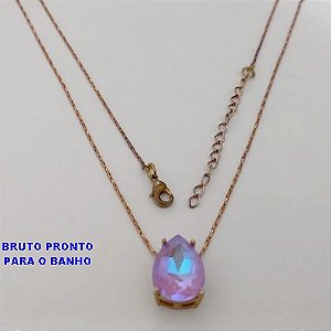 GARGANTILHA NO BRUTO PRONTO PARA O BANHO(CX175) GARGANTILHA COM CORRENTE L-11 DE 45CM+EXTENSOR / PINGENTE MÃE 3CM / BASE EM ALTA FUSÃO 10X14MM / PESO TOTAL 3.4GR / BRU25345