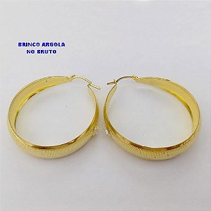 BRINCO NO BRUTO PRONTO PARA BANHO BRINCO(CX177) BRINCO DE ARGOLA (100% LATÃO)COM UMA PEDRA DE CRISTAL - TAMANHO 3,5CM - LARGURA 10MM - PESO TOTAL 8GR - BRU25412